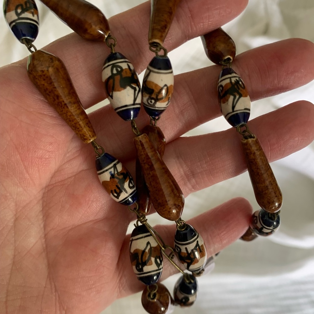 Beaded necklace from Senegal.